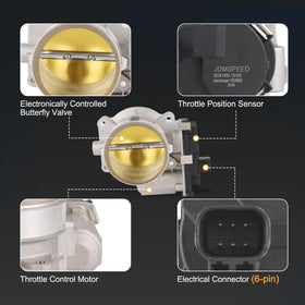 RALBDX throttle body mounted in an engine bay illustrating direct replacement ease and fit