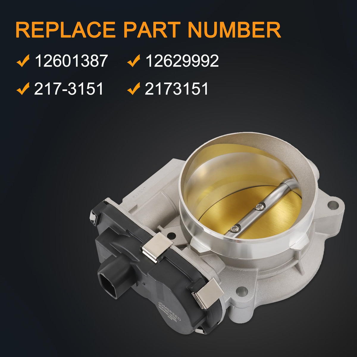 RALBDX throttle body throttle plate closeup displaying smooth bore for consistent airflow control
