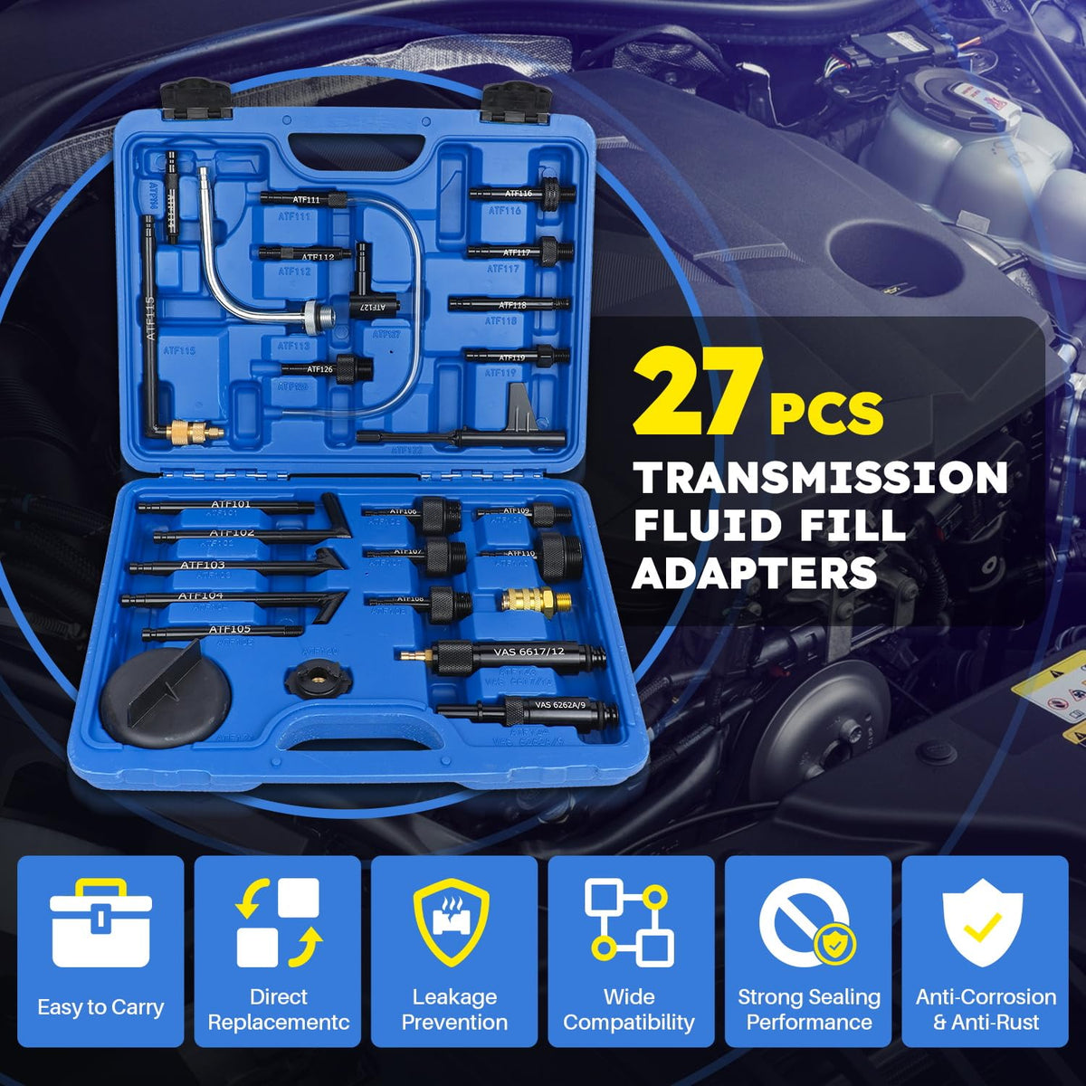 RALBIL adapter close-up showing precision threads and durable alloy for leak prevention