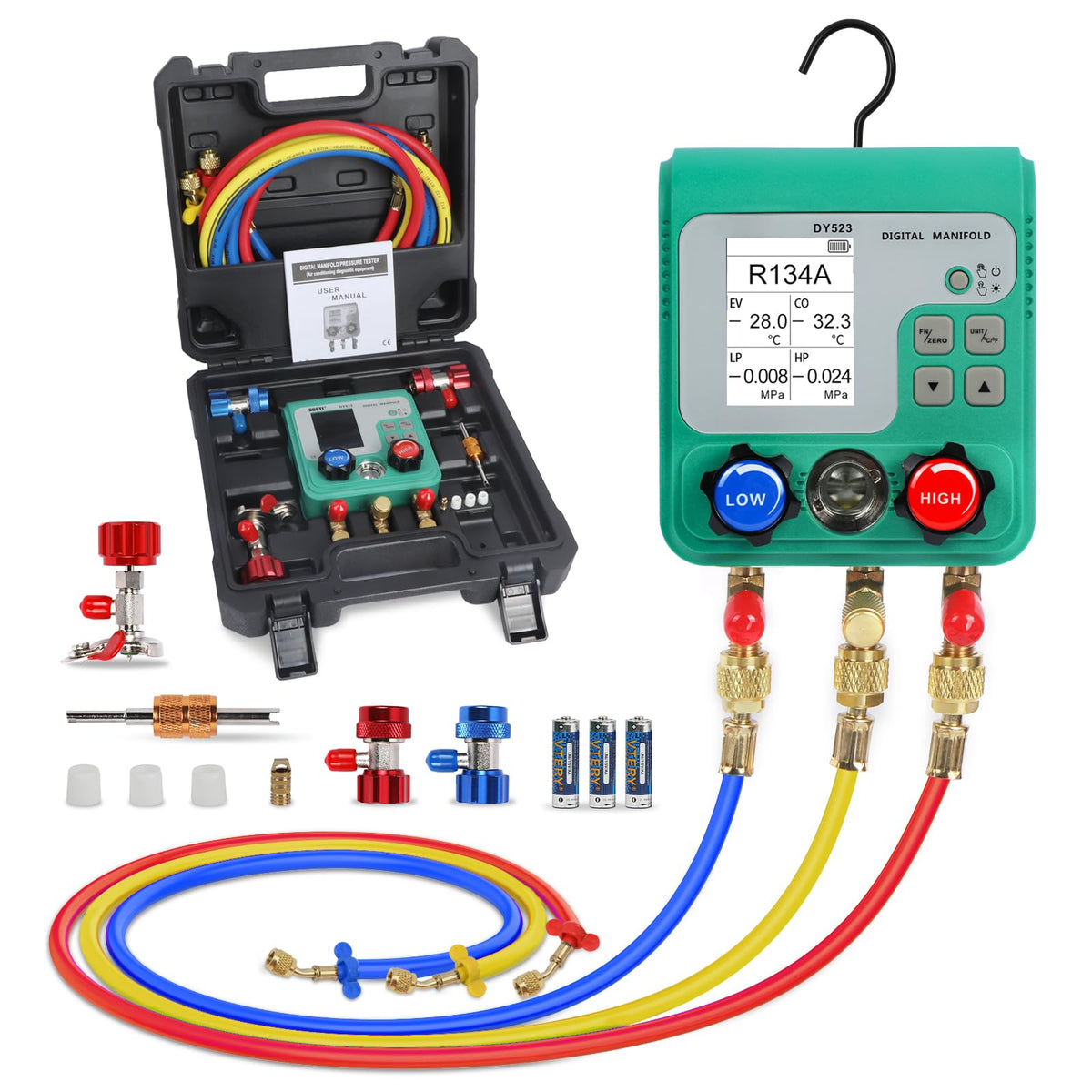 RALBIL front panel showing dual pressure readouts and control buttons for fast diagnostics