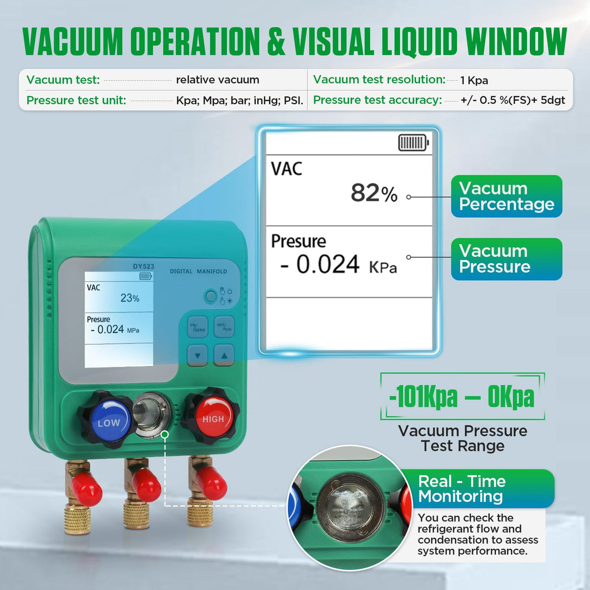 RALBIL in use on vehicle A/C illustrating efficient diagnostic charging and pressure checks