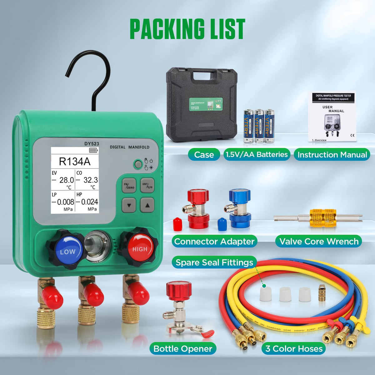 RALBIL boxed set with hoses and manual included for ready-to-use professional service