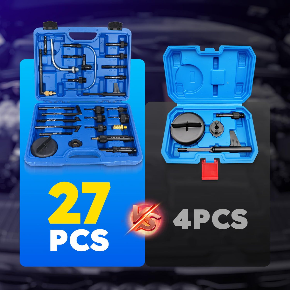 RALBIL adapter next to common hand tools showing compact size and portability benefit