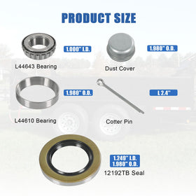 RALZAOTO close-up of L44643/L44610 tapered bearing surfaces for precision and durability