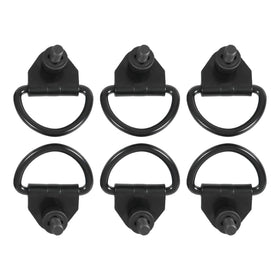 RALZAOTO front view of six D-hooks showing complete kit and mounting hardware benefits