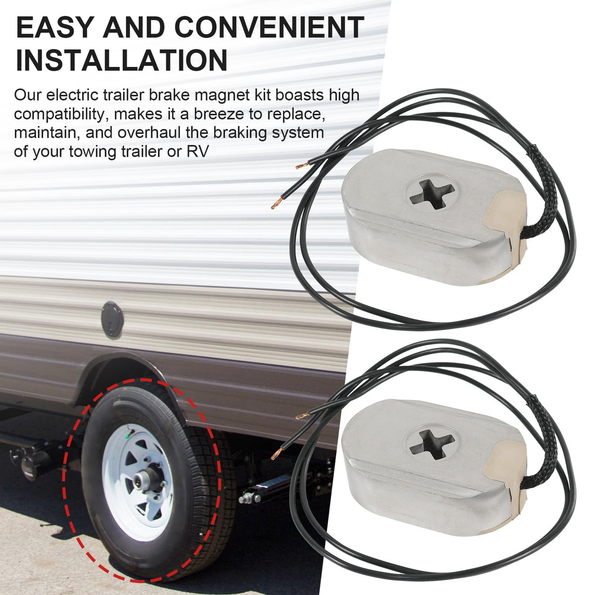 RALZAOTO magnet installed in brake assembly showing restored engagement