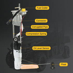 RALZAOTO fuel pump mounted on a Polaris Ranger showing restored drivability benefit