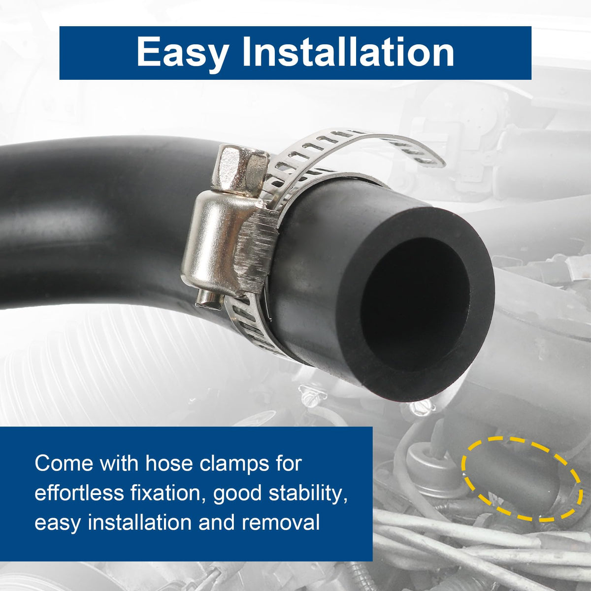 RALZAOTO hose beside ruler illustrating correct size and OEM fitment