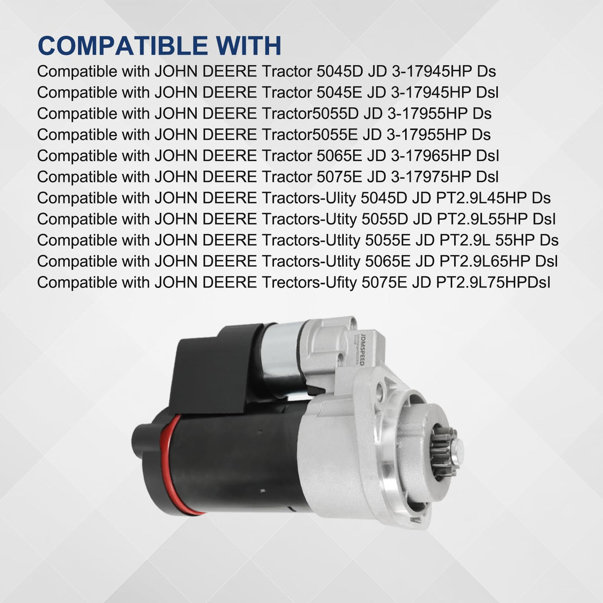RALZAOTO starter pinion teeth detail illustrating correct 10-tooth engagement