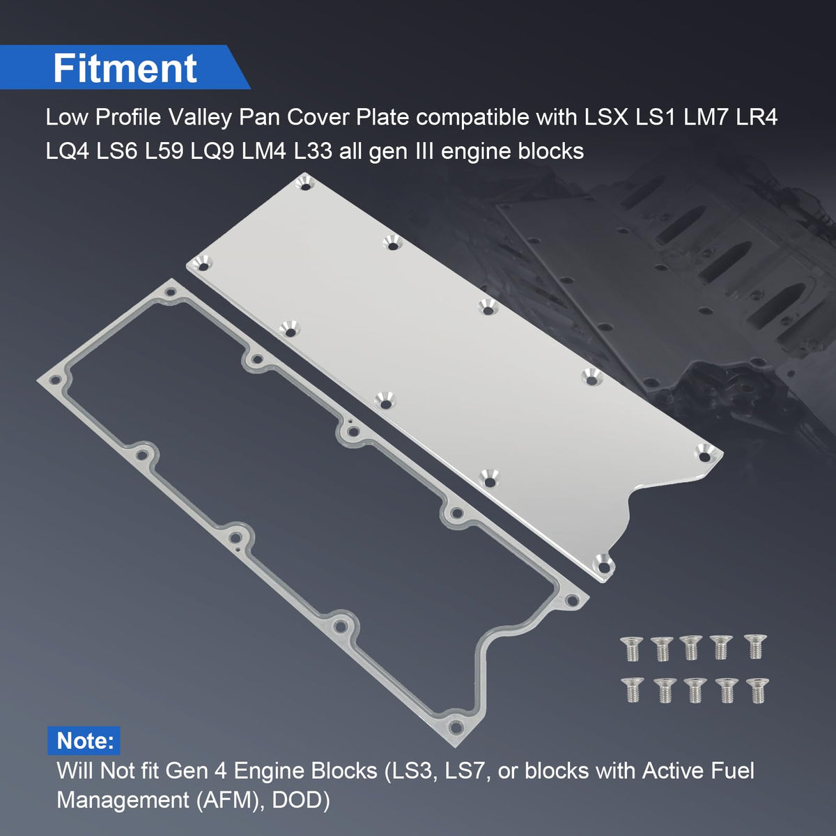 RALZAOTO gasket and bolts laid out showing included hardware for secure seal