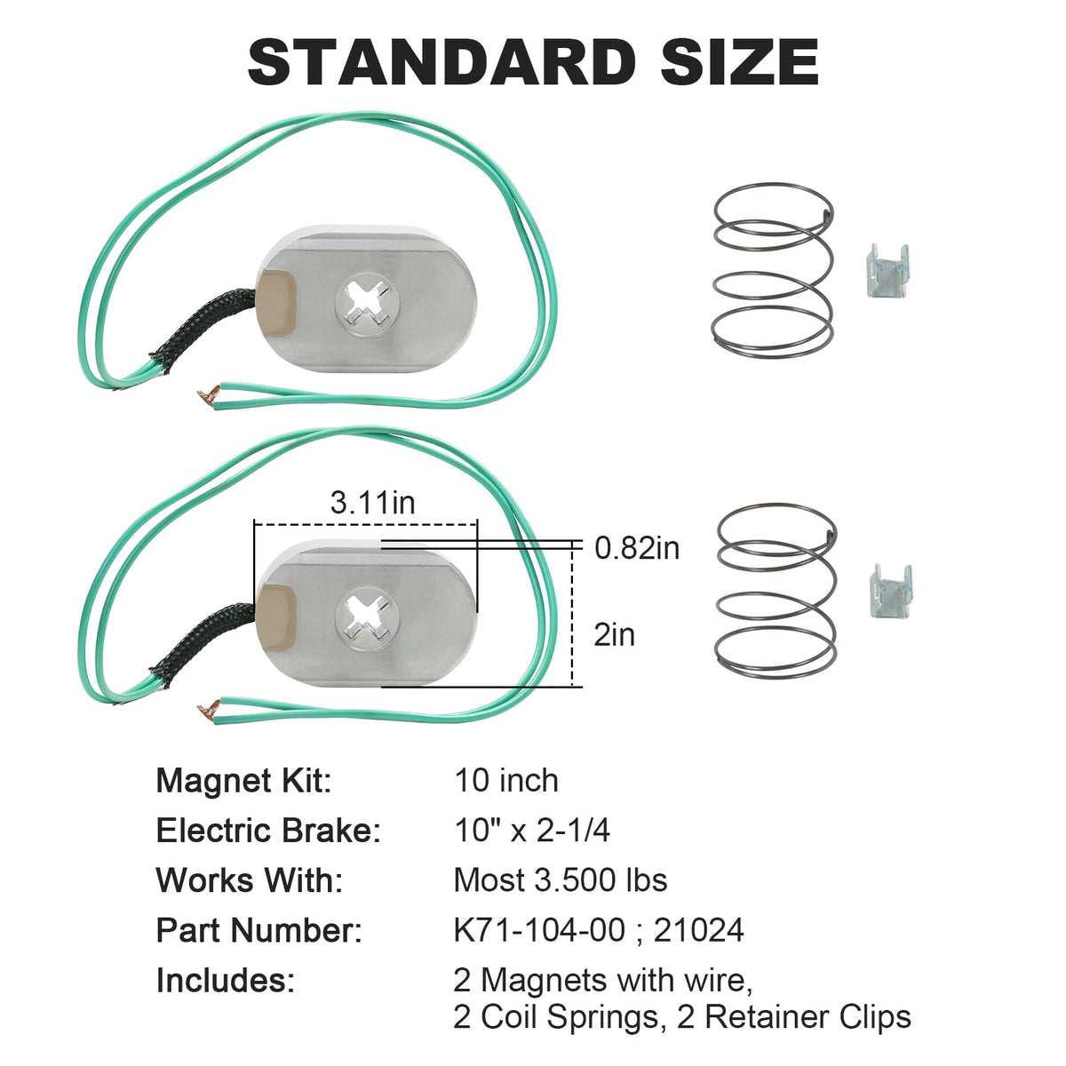 RALZAOTO wired magnet pigtail detail showing easy electrical hookup benefit