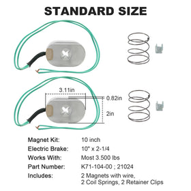 RALZAOTO wired magnet pigtail detail showing easy electrical hookup benefit