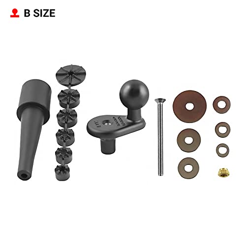 RAM MOUNTS close-up of included B-size rubber ball for adjustable positioning