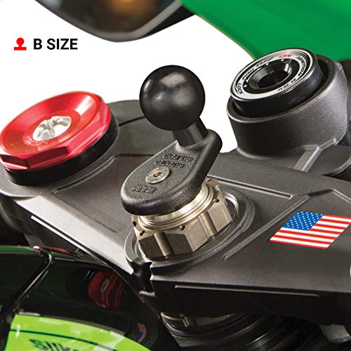 RAM MOUNTS side profile of fork stem mount displaying powder-coated finish