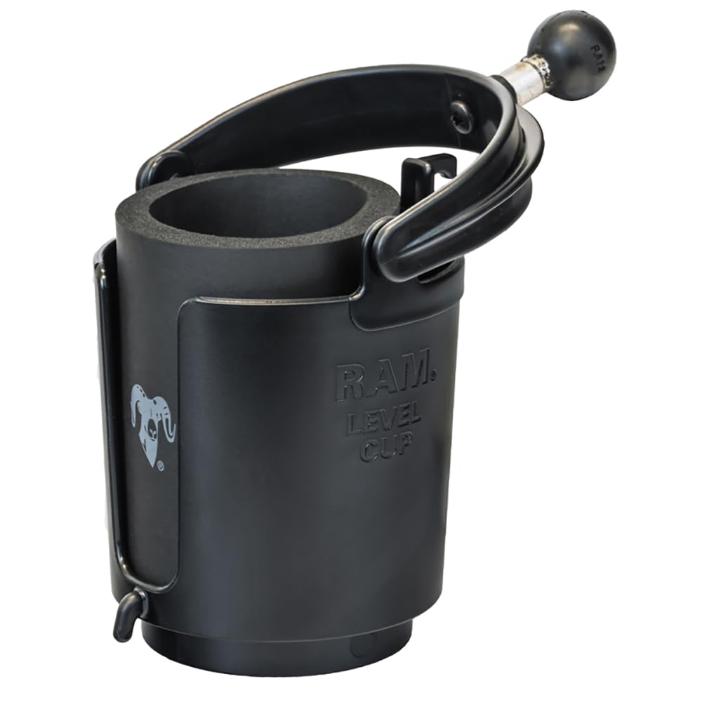 RAM MOUNTS level cup front view showing cup fit and stability benefit