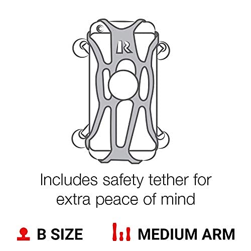 RAM MOUNTS phone mounted in portrait and landscape for versatile viewing