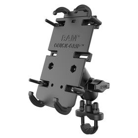 RAM MOUNTS front view of Quick-Grip XL holder showing strong grip and quick access