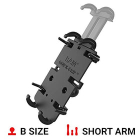 RAM MOUNTS interchangeable end cup detail showing custom fit and device protection
