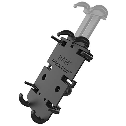RAM MOUNTS mounted on double-socket arm showing adjustable angles benefit