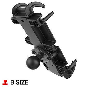 RAM MOUNTS side profile highlighting compact depth and benefit of unobstructed ports