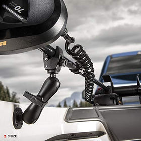 RAM MOUNTS Tough-Claw mounted on off-road vehicle with device attached