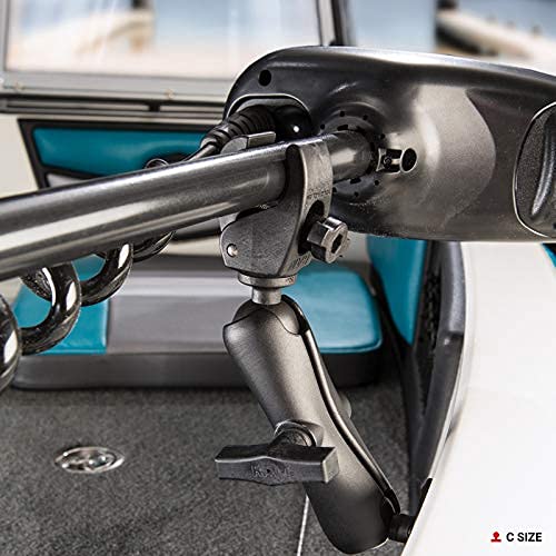 RAM MOUNTS open jaws detail with rubber pads, protects surfaces and increases grip