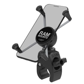 RAM MOUNTS front view of X-Grip showing secure cradle and visibility benefit
