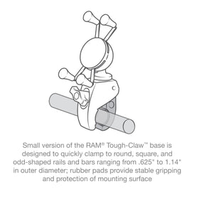 RAM MOUNTS X-Grip with tether attached for extra device retention