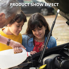 RAMATA user engaging locking tab to secure prop for dependable, fail-safe hold
