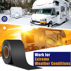 Ramkle applied to RV roof seam illustrating waterproof seal and leak prevention