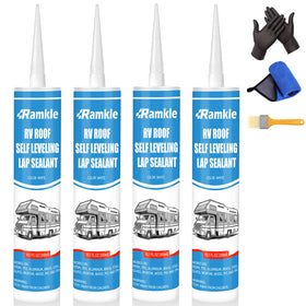 Ramkle front packaging showing four tubes and accessories for quick repairs