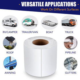 Ramkle sealing RV window flashing for water-tight protection