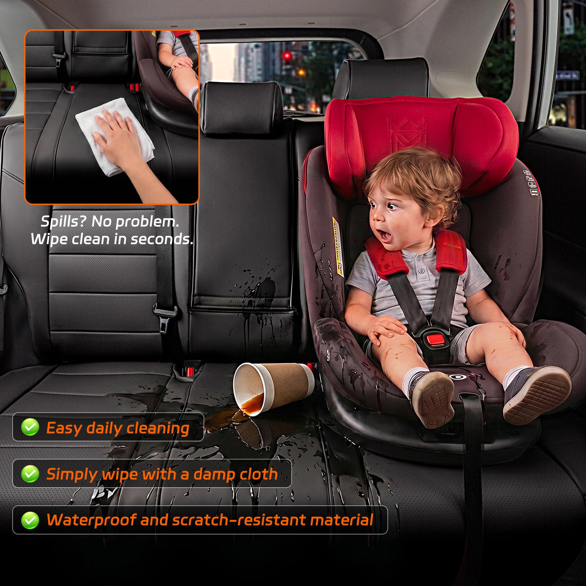 Ranaya airbag access cutout demonstrating safety compatibility benefit