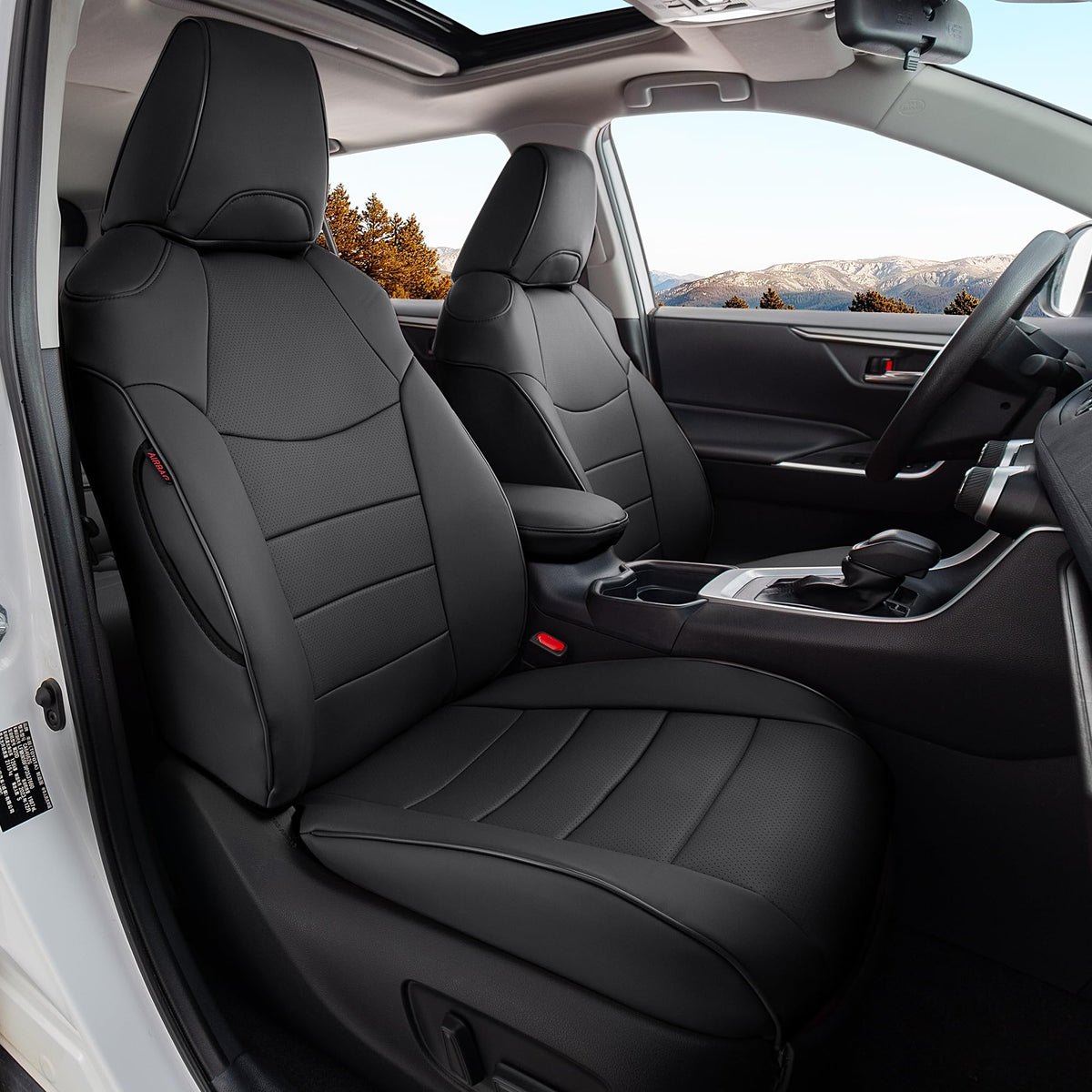 Ranaya front seat full view showing fit and polished interior benefit