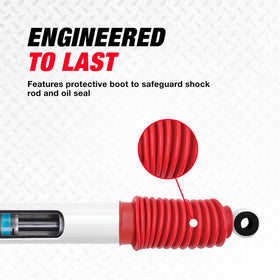 Rancho RS5415 next to a measuring tape showing length and fitment reference for buyers