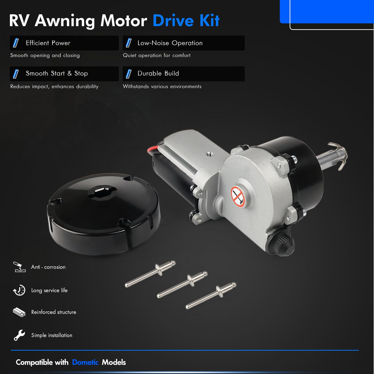 RANHAOYUYUL mounting bracket view showing bolt points for secure fit benefit