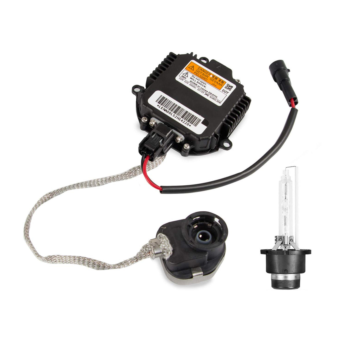 RANSOTO ballast front module showing mounting points and label restores lamp control