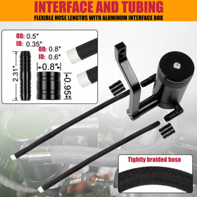 RANSOTO bottom drain knurled cap detail enabling quick tool-free emptying and clean servicing