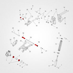 RANSOTO 28 pieces neatly arranged to show complete set for full suspension refresh