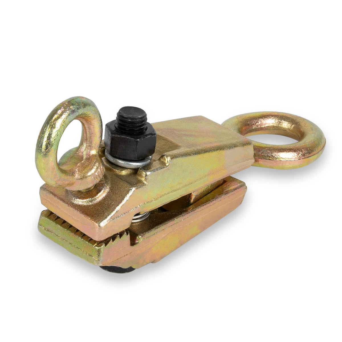 RANSOTO clamp front view showing compact body and pull eye for easy rigging