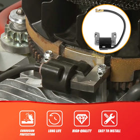 RANSOTO coil label and part numbers visible to confirm compatibility and replacement