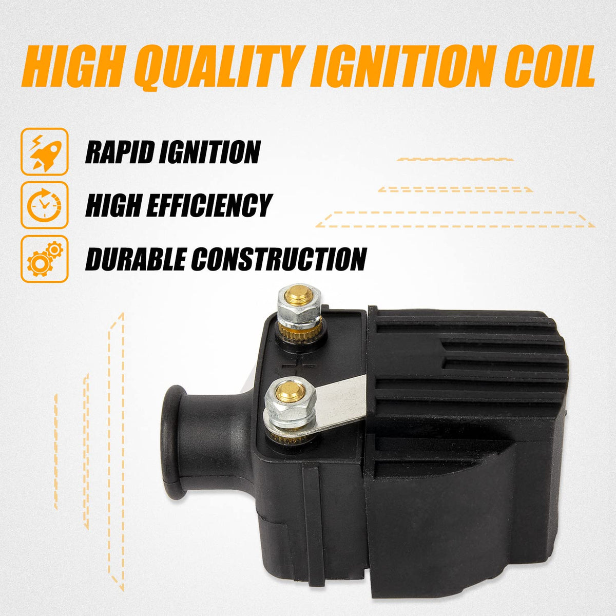 RANSOTO ignition coils installed on outboard motor restoring spark reliability