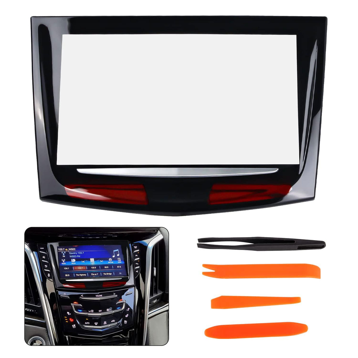 RANSOTO front display view showing clear screen and accurate fit