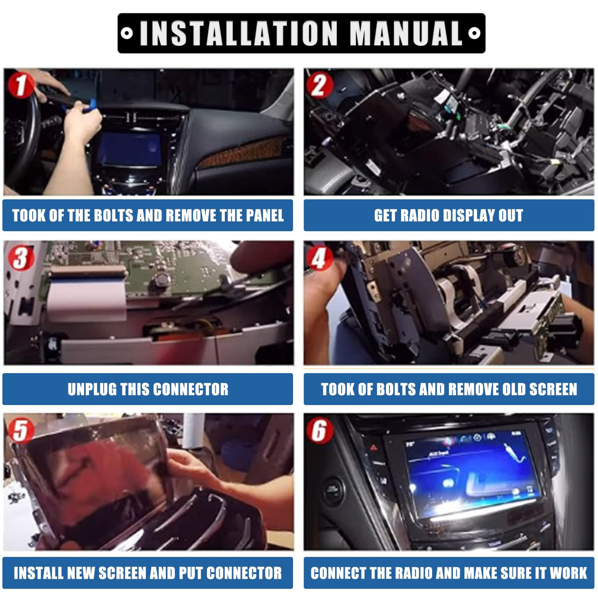 RANSOTO installed in Cadillac dashboard restoring infotainment use