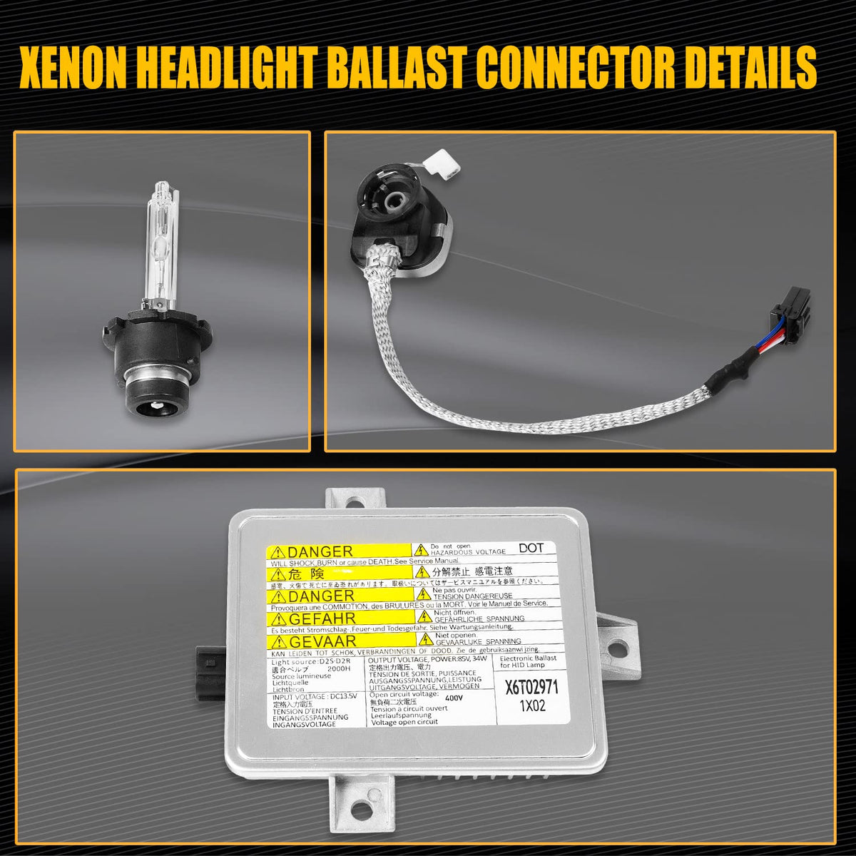 RANSOTO D2S bulb side profile delivering bright 6000K white illumination