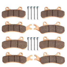 RANSOTO packaged front and rear brake pad kit showing complete contents and ready-to-install benefit
