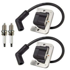 RANSOTO front view ignition coil kit showing fit and connectors for easy replacement