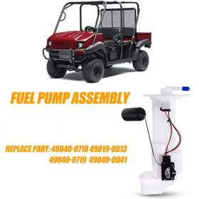 RANSOTO fuel pump next to ruler showing dimensions for correct fitment benefit
