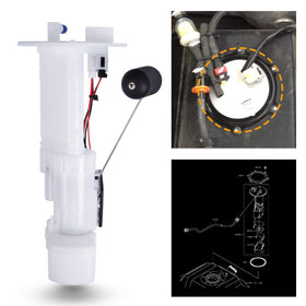 RANSOTO fuel pump top view showing electrical connector for easy plug-and-play benefit