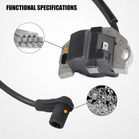 RANSOTO ignition coil installed on Kawasaki engine showing correct alignment